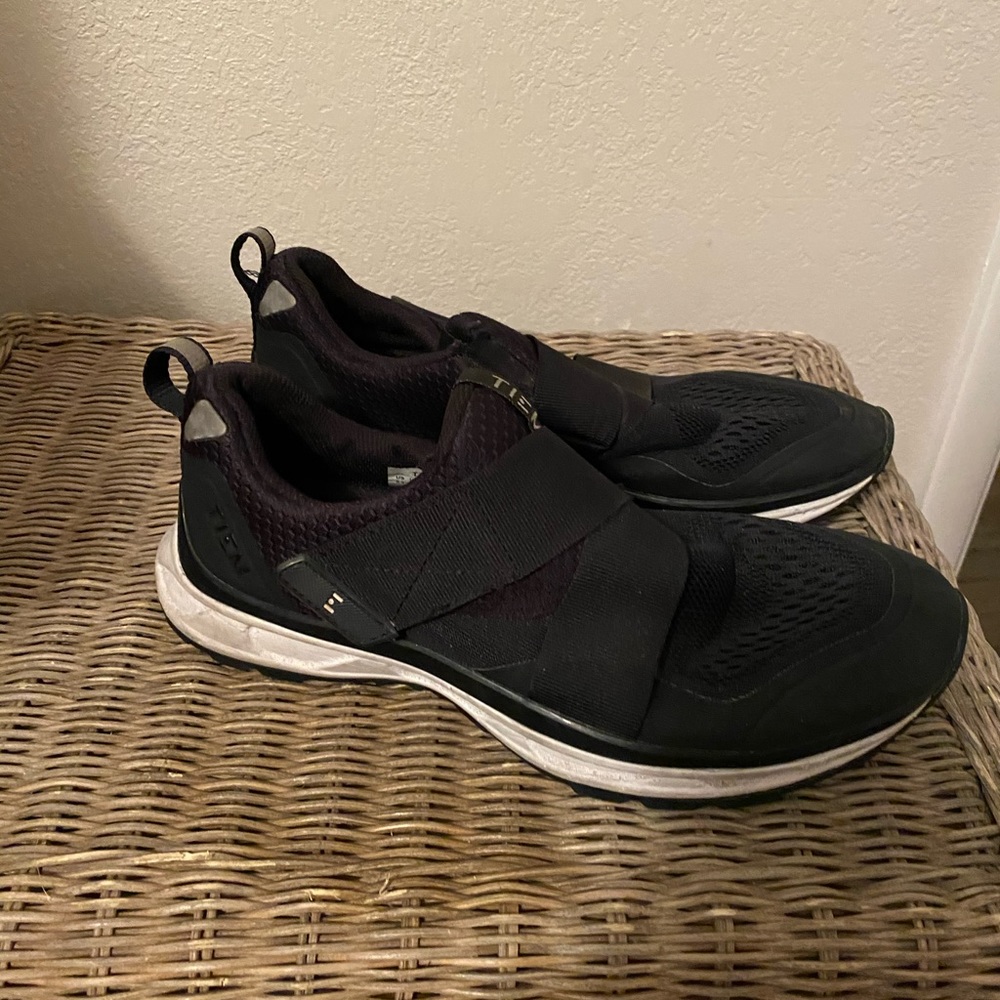Black Tiem Cycling Shoes with SPD clips installed